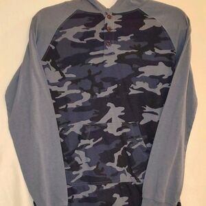 J.A.C.H.S. Youth Long Sleeve Hooded Top Camo Pattern 247